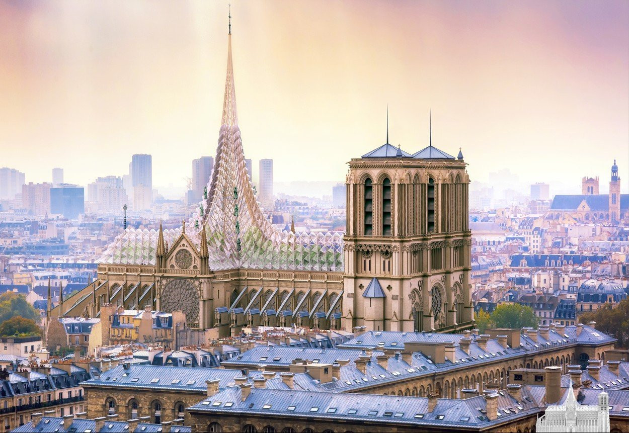 Politico: Macron are un nou Notre-Dame strălucitor și cu siguranță îl va impresiona pe Trump