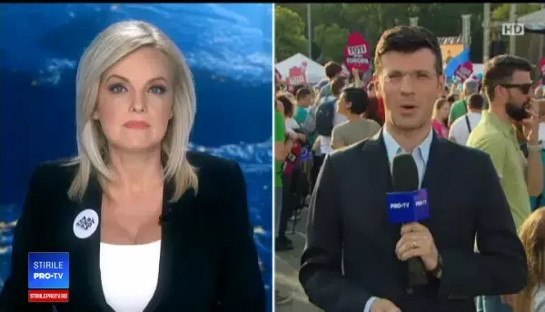 2.500 de oameni în Piața Victoriei: ”Toți pentru Europa”. IMAGINI LIVE