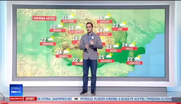 Vreme instabilă până vineri. Zonele în care sunt anunțate ploi