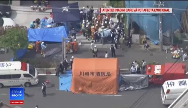 Mărturii de la locul atacului din Japonia: "Bărbatul avea câte un cuțit în fiecare mână"