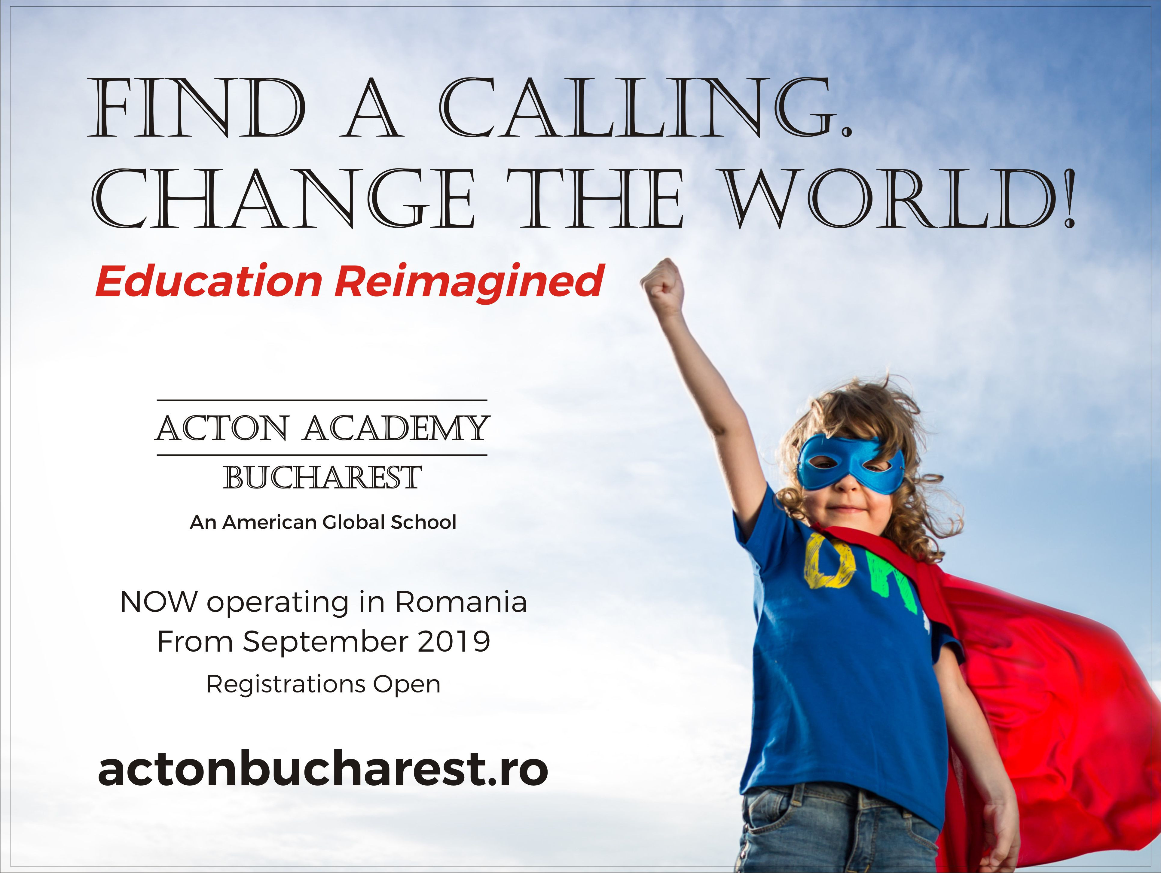 (P) Acton Academy, o şcoală americană premiată pentru inovaţie în educaţie, vine în România