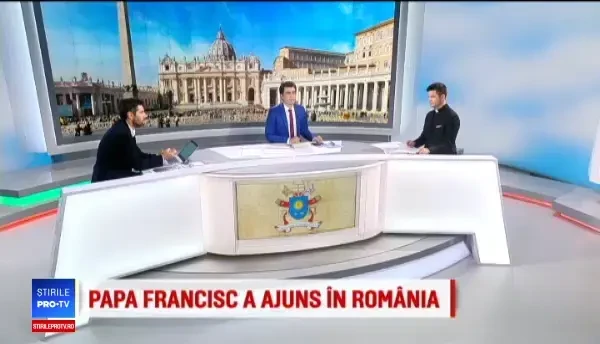 Stirile ProTV, editie specială. Papa Francisc se indreapta spre Palatul Cotroceni