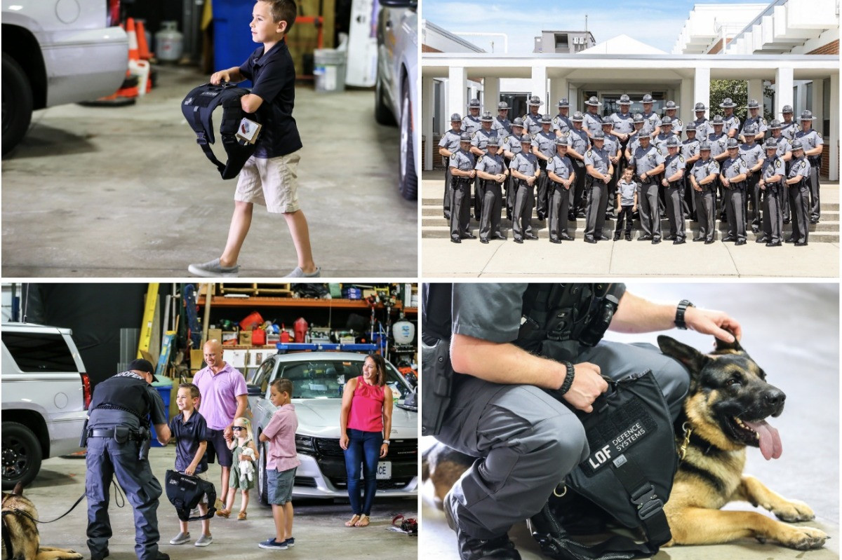 Suma uriașă strânsă de un băiețel pentru a le cumpăra câinilor polițiști veste antiglonț