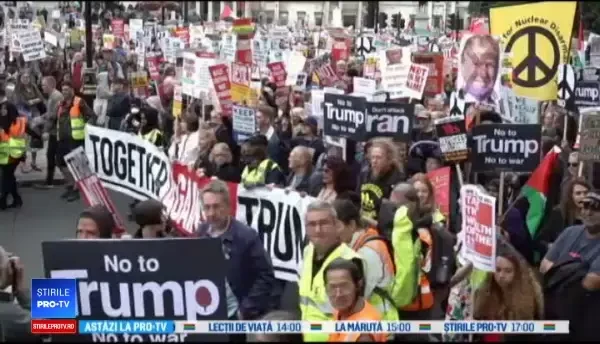 Ciocniri între susținătorii și criticii lui Trump, la Londra: „Carnaval al rezistenței”