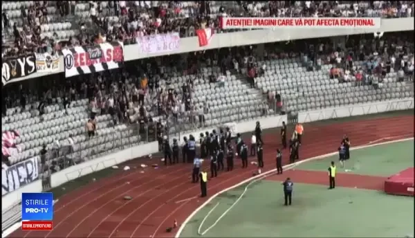 Anunțul medicilor privind starea de sănătate a jandarmului rănit pe stadionul din Cluj