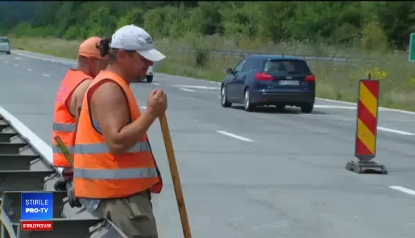 Autostrada Soarelui, reparată în plin sezon estival. Drumul spre mare durează acum 5 ore