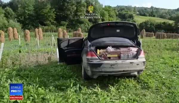 Şofer de BMW, prins cu maşina plină de ţigări. Motivul real pentru care fugea de poliţie