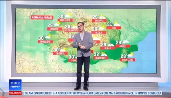 Fulgere, vijelii şi grindină, dar şi canicula în următoarele zile. Prognoza pentru weekend