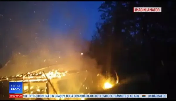 În Bihor și Buzău apele s-au revărsat în gospodării. Trăsnetele au provocat incendii