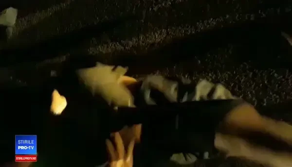 Momentul în care este prins criminalul din Făget