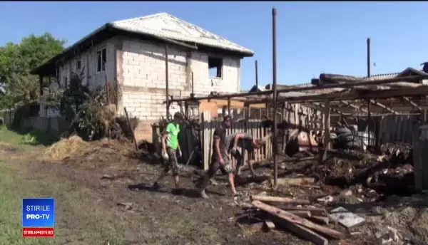 Vilă mistuită de flăcări. Proprietarii cred că focul a fost pus intenționat