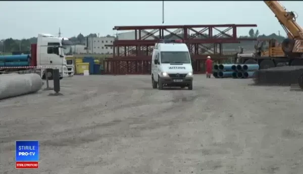 Moarte oribilă pentru un muncitor, pe şantierul podului Brăila - Tulcea