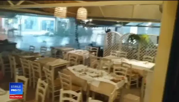 VIDEO de la locul devastat de furtuna din Grecia, unde au murit o româncă și un copil