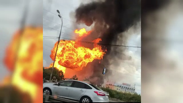 VIDEO Flăcări de 50 de metri după un incendiu la o centrală electrică, în Rusia