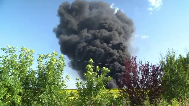 Incendiul de lângă Oradea, stins cu greu. De ce au venit experţi în evaluare nucleară