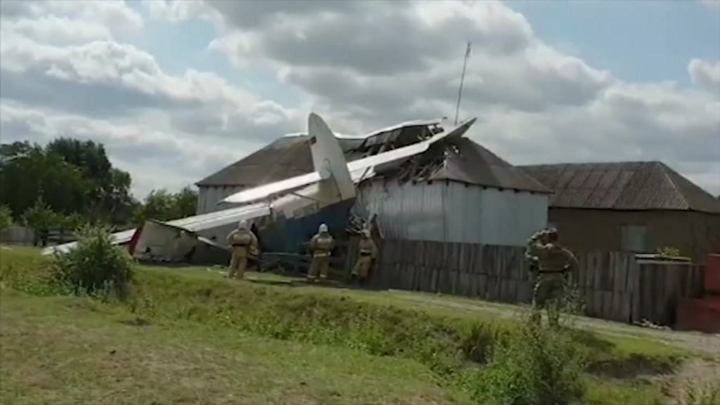 S-au trezit cu un avion în casă, în timp ce luau prânzul. Cine era pilotul