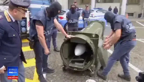 Răsturnare de situație în cazul arsenalului de război descoperit în Italia. De unde era racheta aer-aer