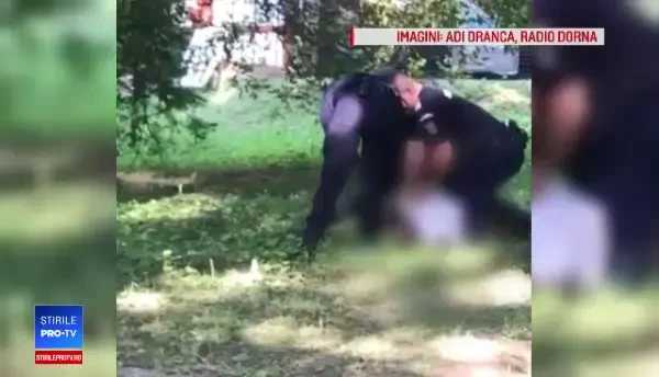 Un bărbat care fi încercat să atingă o fetiță, imobilizat cu spray lacrimogen de jandarmi