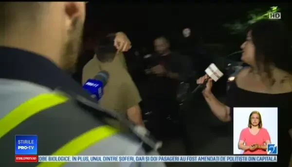 Razie de proporții în Capitală. Reacția unui șofer prins drogat la volan