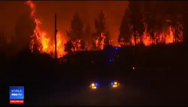 1000 de pompieri și armata se luptă cu incendiile de pădure din Portugalia