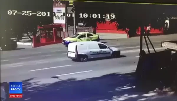 Gheorghe Dinca, filmat de camerele de supraveghere