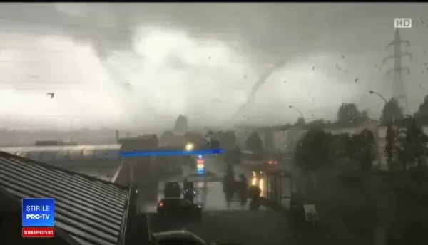 Tot mai multe fenomene meteo extreme. O tornadă a lovit partea de vest a Europei