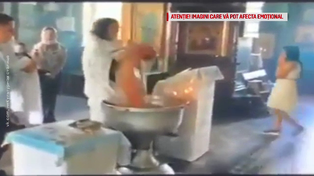 Reacția preotului care a brutalizat un bebeluș la botez, când o vede pe mama copilului