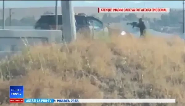 Schimb de focuri pe autostradă. Atacatorul și un polițist au fost uciși