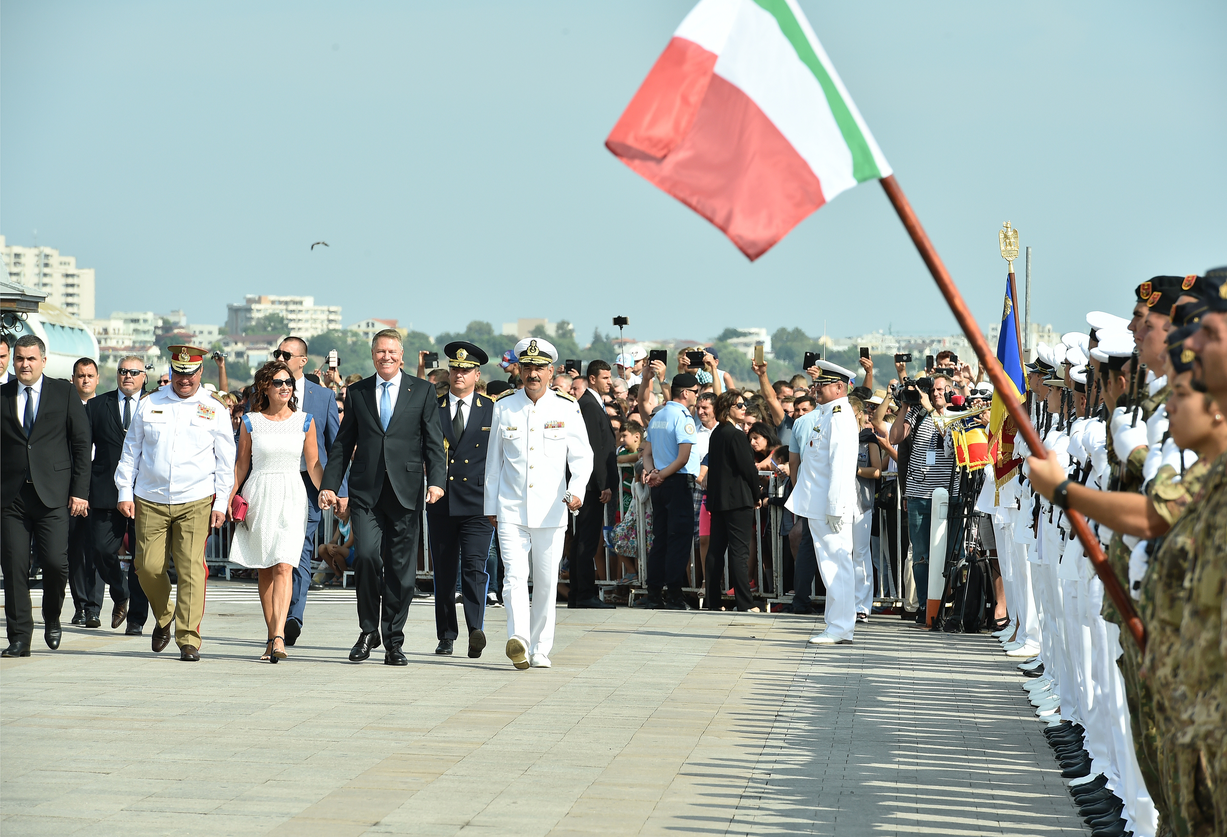 Klaus și Carmen Iohannis au participat la evenimentele organizate de Ziua Marinei