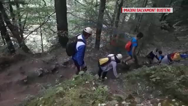 35 de copii și un profesor, epuizați pe munte. Nu au putut parcurge Valea Jepilor