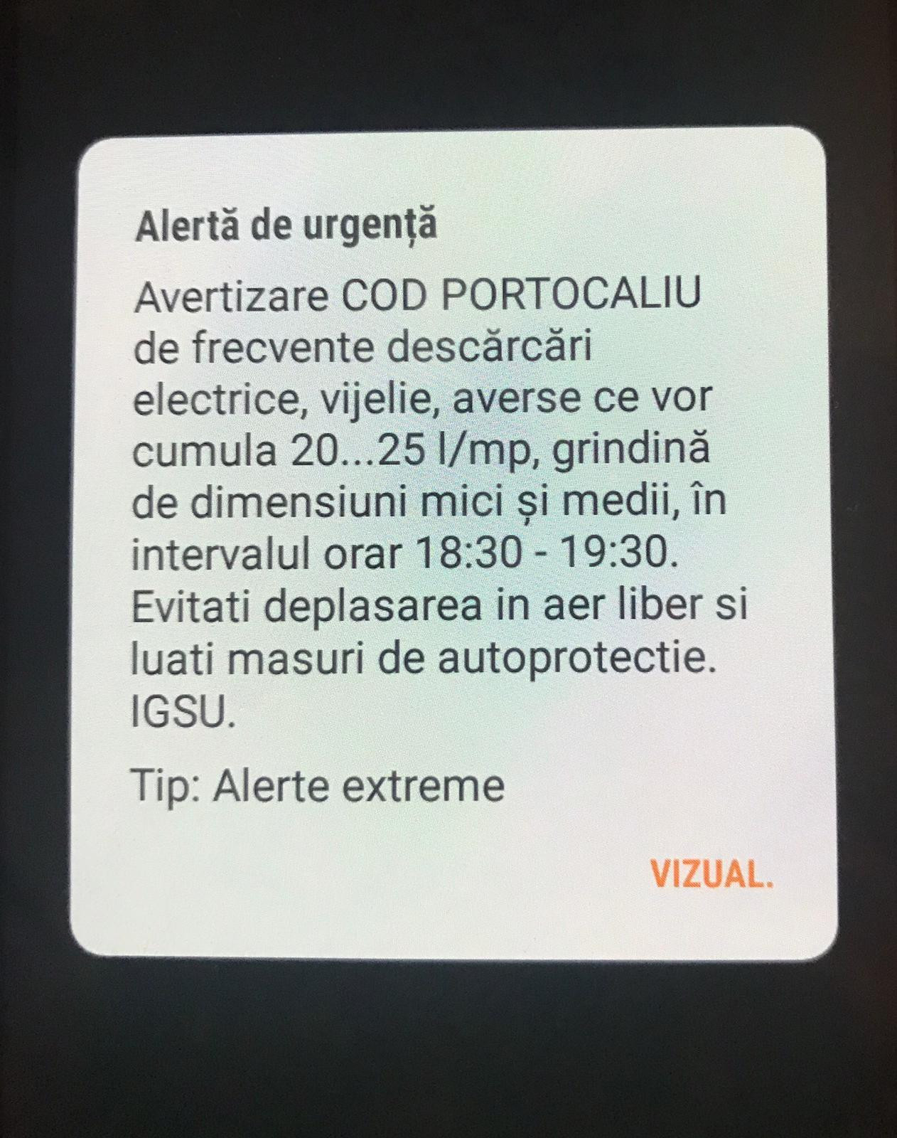 avertizare furtuna bucuresti