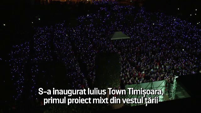 (P) Timişoara, oraşul luminii, la inaugurarea Iulius Town. Un nou record mondial, stabilit