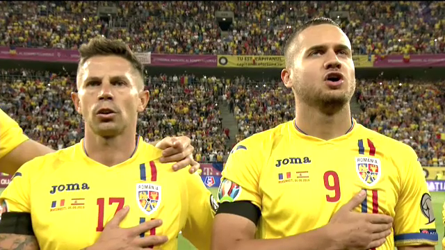 România - Spania. Momentul în care 50.000 de suporteri cântă imnul pe Arena Națională