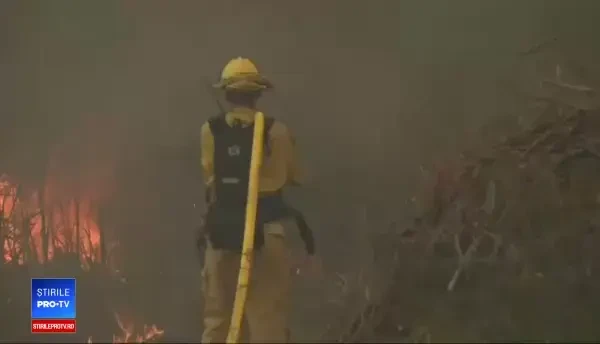 Tornadă de foc, în Los Angeles. Oamenii au început să fugă din metropolă