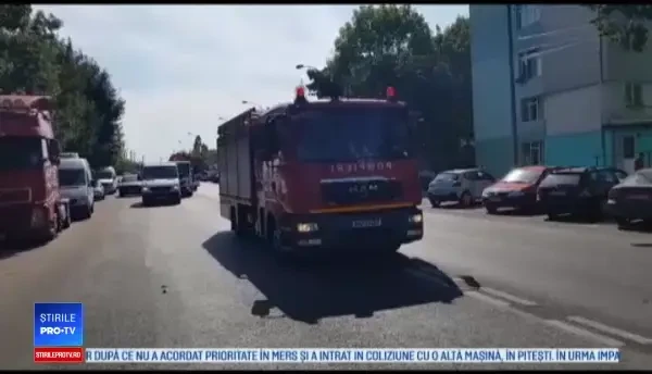 Accident violent în Pitești, după ce un șofer nu a acordat prioritate. Sunt 2 victime