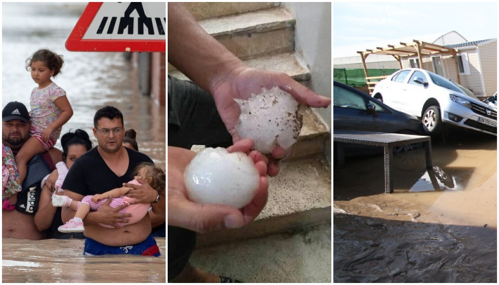 Furtuni și grindină cât pumnul în Spania. Țara, devastată de inundații