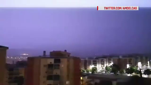 Regiunea din Spania în care s-au înregistrat 5.000 de fulgere în doar câteva ore