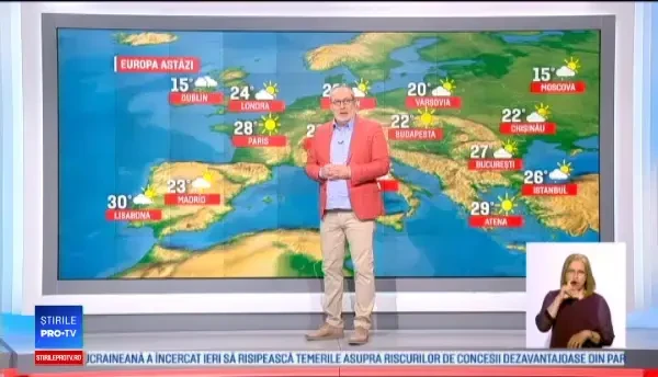 Maxime de 29 de grade duminică, în sudul Olteniei. Vremea în restul regiunilor