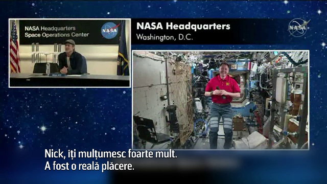 Discuție inedită între Brad Pitt şi un astronaut american aflat la bordul ISS