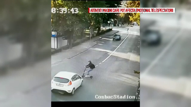 O tânără care circula cu trotineta electrică, rănită într-o intersecție, în Cluj