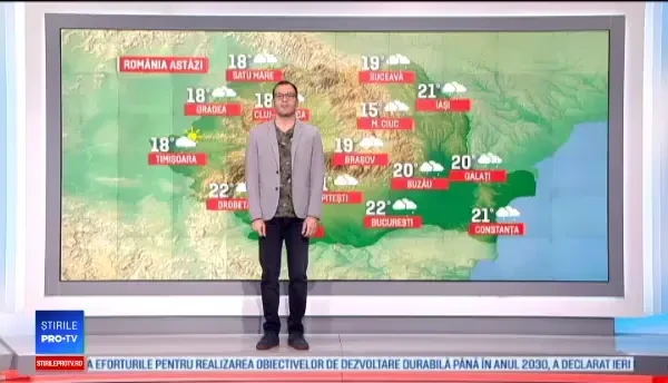 Vremea 26 septembrie. Ploi în aproape toată țara și temperaturi maxime de 25 de grade