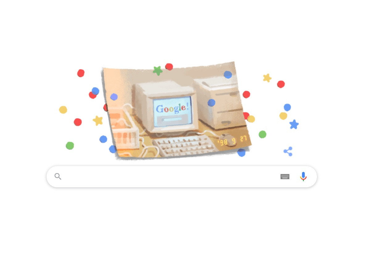 Google marchează 21 de ani de la lansare printr-un Doodle special