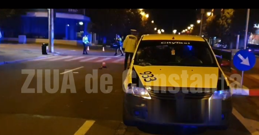 Doi copii şi bunica lor au fost accidentaţi de un TAXI pe trecerea de pietoni