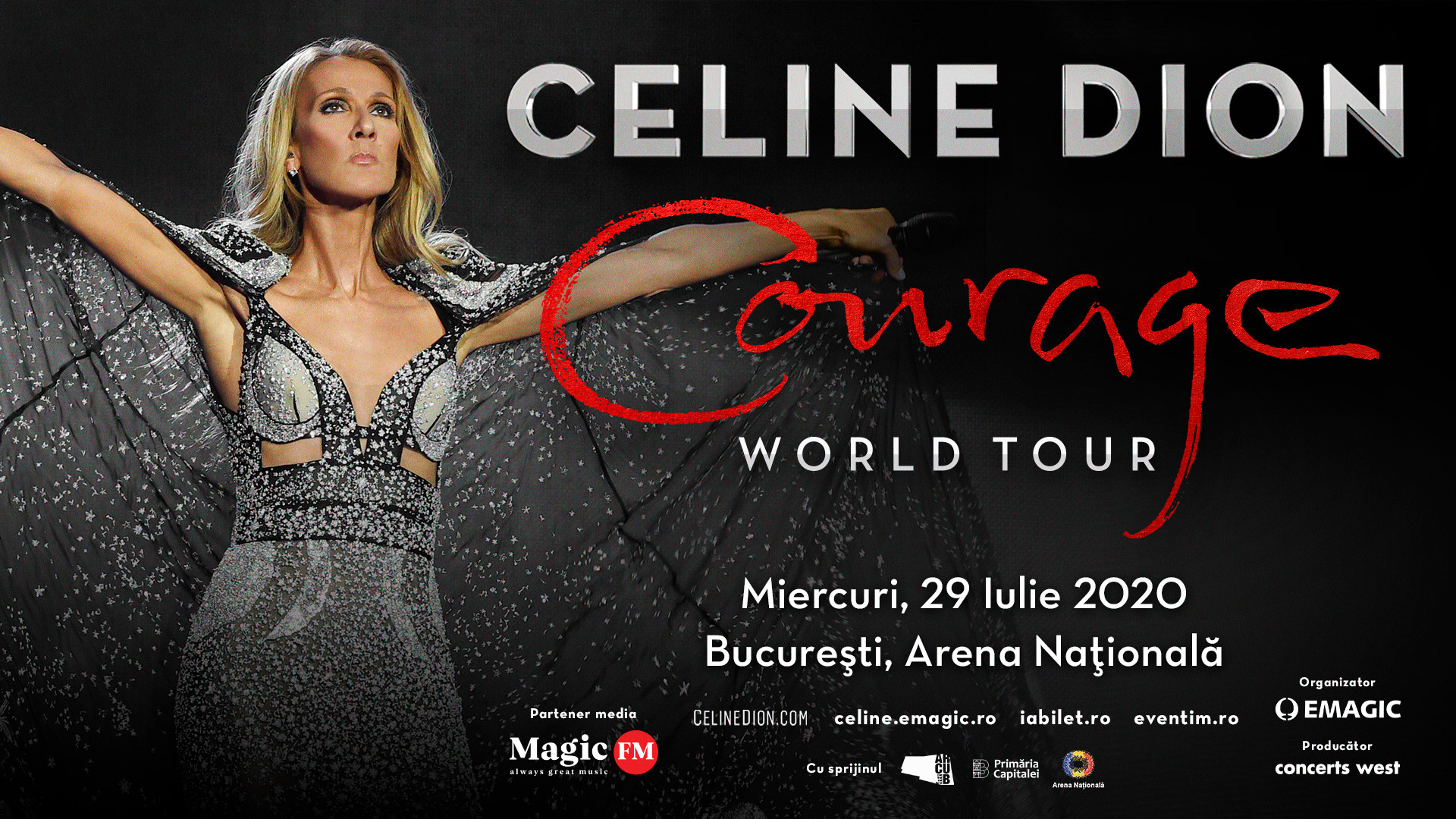 Biletele la concertul Celine Dion în România se pun în vânzare joi, 17 octombrie