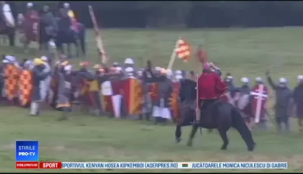 Bătălia de la Hastings, reconstituită de englezi şi francezi cu arme reale