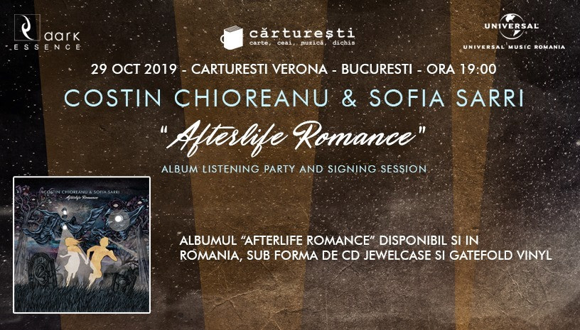 Costin Chioreanu și Sofia Sarri lansează ”Afterlife Romance”, un album synth cu accente goth