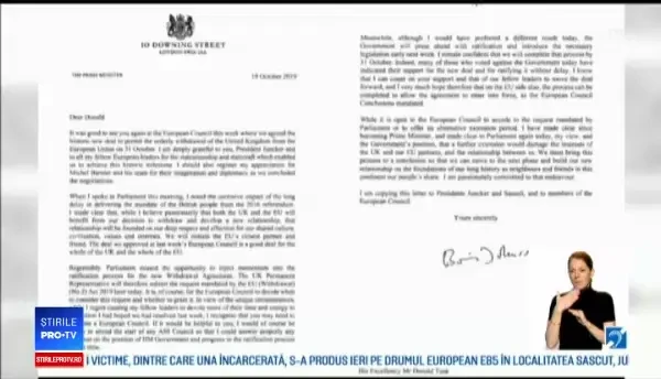 Londra vrea o nouă amânare a Brexit. Johnson a trimis cerererea, deși nu e de acord cu ea