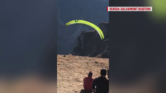 Un bărbat din Ungaria s-a prăbușit cu parapanta în Bucegi. Decolase de câteva secunde