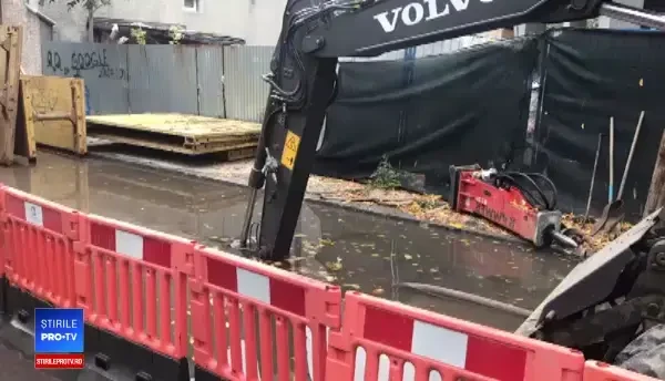 Inundație pe Șoseaua Iancului