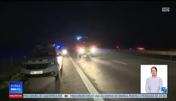Șoferiță găsită în stare gravă în mașină, pe marginea autostrăzii A1. Ce s-ar fi întâmplat
